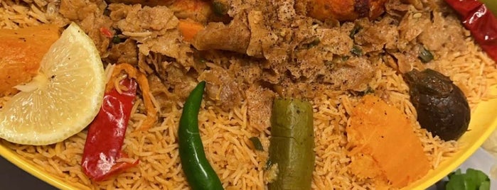 الكبسة الحائلية is one of Riyadh rice.