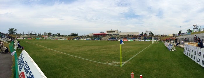All Gainare YAJIN Stadium is one of Jリーグスタジアム.