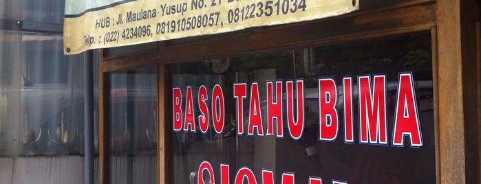 Baso Tahu Bima is one of Snacklicious Bandung.
