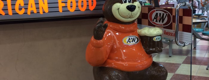 A&W is one of FOODS AND DRINKS.