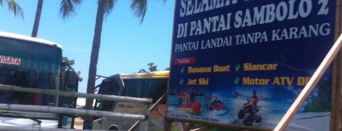 Pantai Sambolo is one of Guide to Hotel's/Cottage's in Banten.