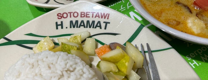 Soto Betawi H. Mamat is one of Serpong - Tangerang.