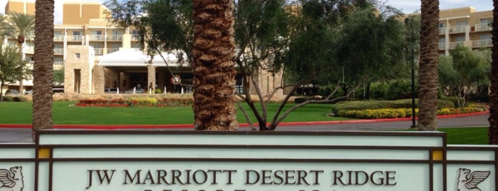 JW Marriott Phoenix Desert Ridge Resort & Spa is one of US resorts (Marriott).