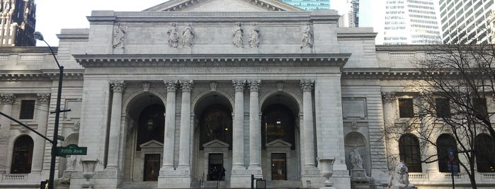 Нью-Йоркская публичная библиотека is one of New York.