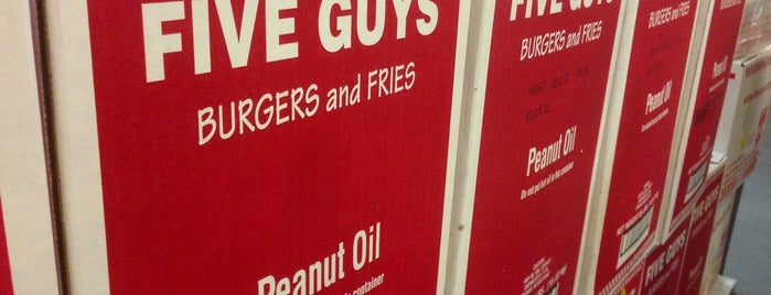Five Guys is one of Places I've been..