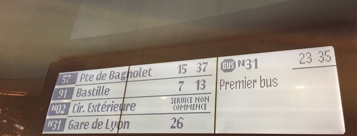 Arrêt Gare d'Austerlitz [24,57,61,63,89,91] is one of Arrêts 5ème.