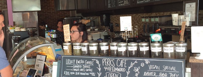 Perks Cafe is one of Café's & Coffee Shops.