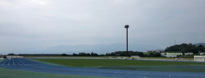 佐久総合運動公園 陸上競技場 is one of サッカースタジアム(その他).