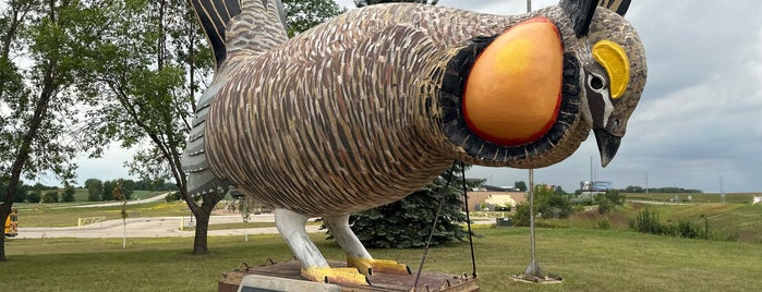 Prairie Chicken Monument is one of World's Largest.