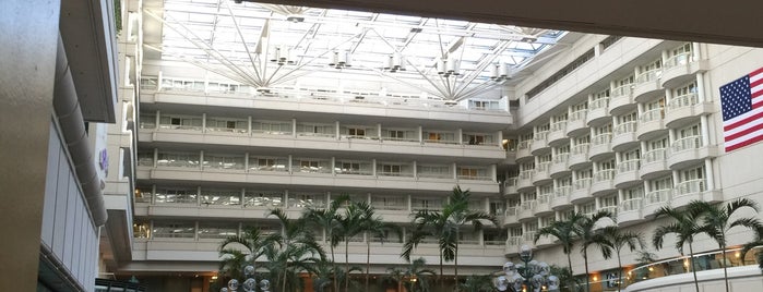 Hyatt Regency Orlando International Airport is one of สถานที่ที่ James ถูกใจ.