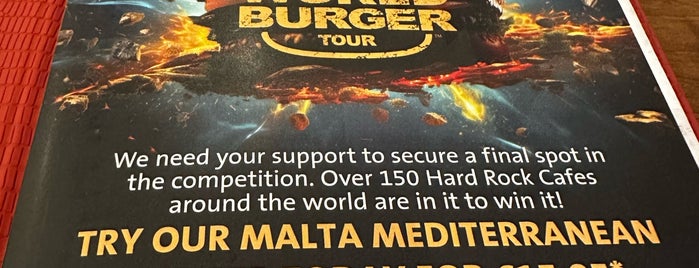 Hard Rock Cafe Malta is one of All-time favorites in Malta.