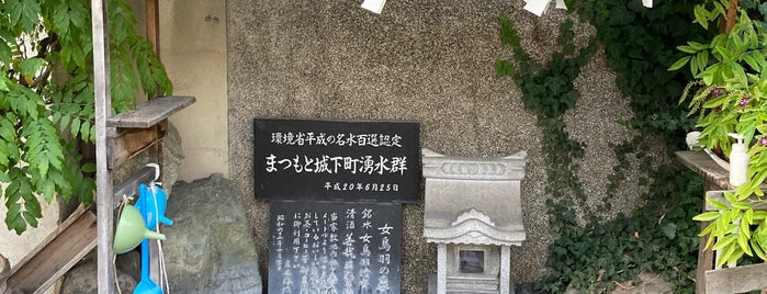 女鳥羽の泉 is one of 松本の湧水.