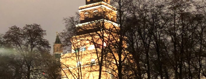 Borovitskaya Tower is one of Moscow.