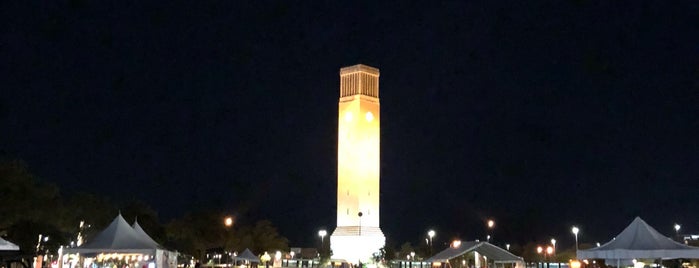 Albritton Bell Tower is one of GigEm.