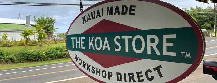 The Koa Store is one of Kauai.