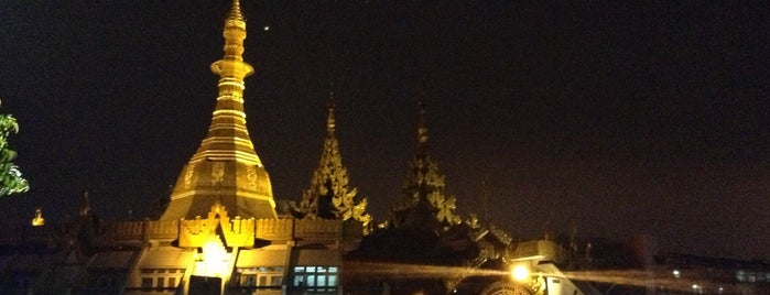 Sule Pagoda is one of Yangon, Myanmar.