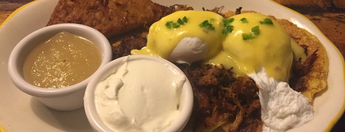 Honey's Sit 'n Eat is one of Philly's Best Eggs Benedict Dishes.