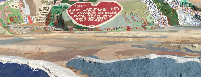 Salvation Mountain is one of Palm Springs.