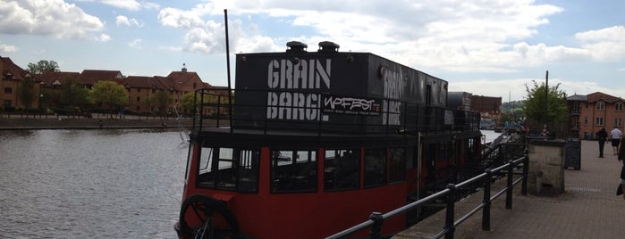 The Grain Barge is one of Bristol pubs.