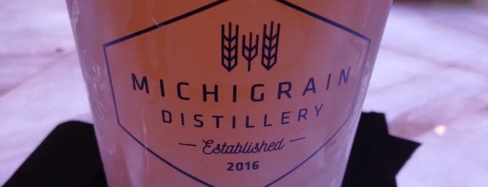 Michigrain Distillery is one of Local Eats.