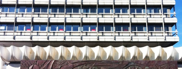 Haus des Reisens is one of Socialist Art and Architecture in East Berlin.