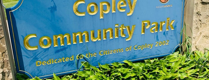 Copley Community Park is one of Places I go.