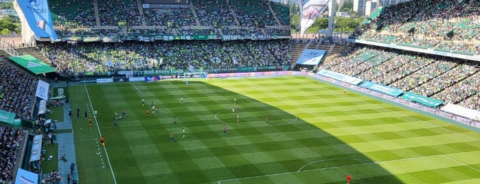 Jeonju World Cup Stadium is one of K리그 1~4부리그 경기장.