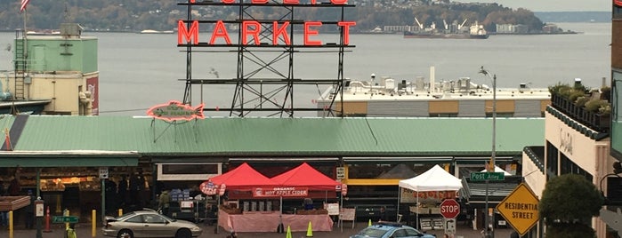 Pike Place Market is one of Washington.