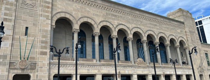 Light Show on Boardwalk Hall is one of Atlantic City.