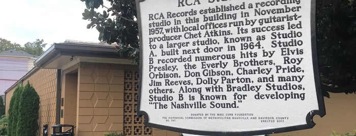 RCA Studio B is one of Nashville.