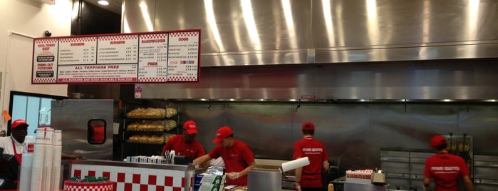 Five Guys is one of NYC FOODS.