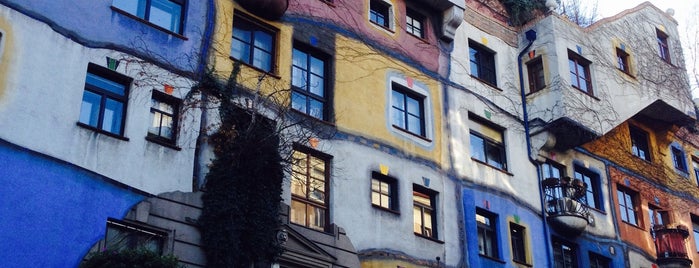Hundertwasserhaus is one of AUT Vienna.