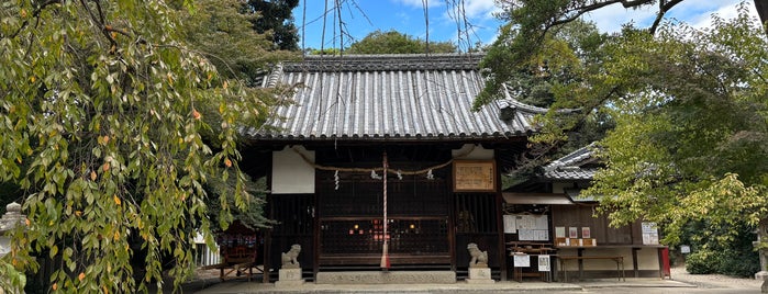 交野天神社 is one of 大阪みどりの百選.