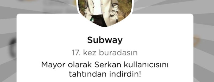 Subway is one of To Do.
