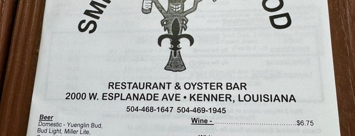 Smitty's Seafood & Oyster is one of NOLA/ Kenner.