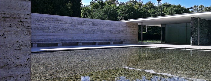 Mies van der Rohe Pavilion is one of Barcelona.