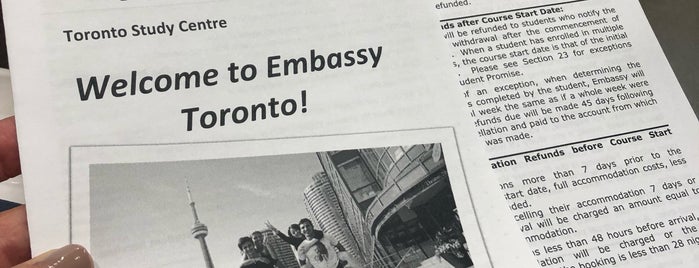 Embassy English Toronto is one of Rodrigo'nun Beğendiği Mekanlar.