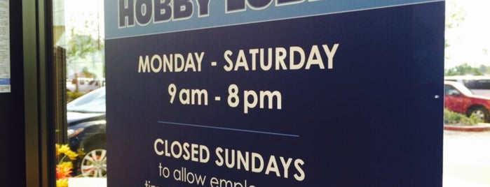 Hobby Lobby is one of สถานที่ที่ Conrad & Jenn ถูกใจ.