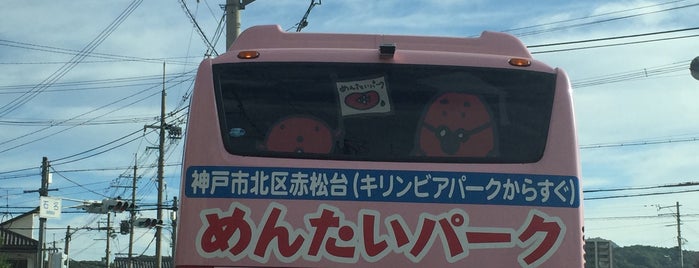 めんたいパーク神戸三田行きバス is one of さんだ.