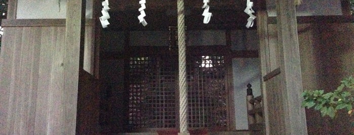 熊野神社 is one of (´･Д･)」 ちょっと後で体育館裏へ.