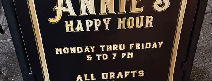 Hellcat Annie's Tap Room is one of Happy Hour Spots 2.