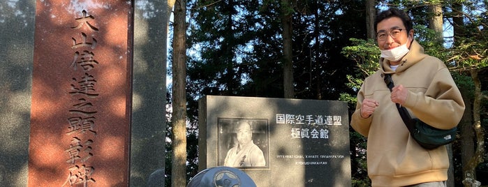 Monument of Masutatsu Oyama is one of モニュメント・記念碑.