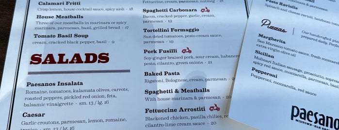 Paesanos is one of The Sacramento food guide.