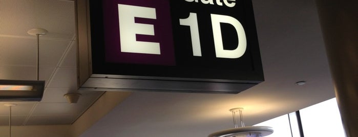 Gate E1D is one of Boston.