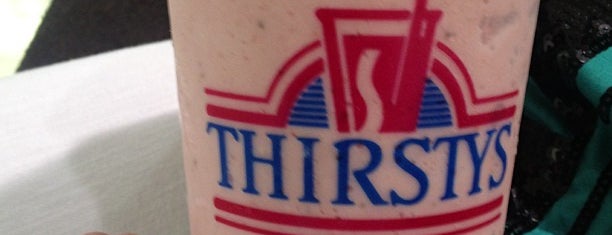 Thirsty's is one of Signage.