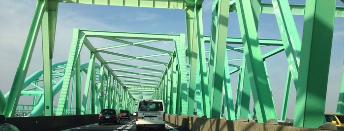 東名阪自動車道 揖斐長良川橋 is one of Locais curtidos por ばぁのすけ39号.