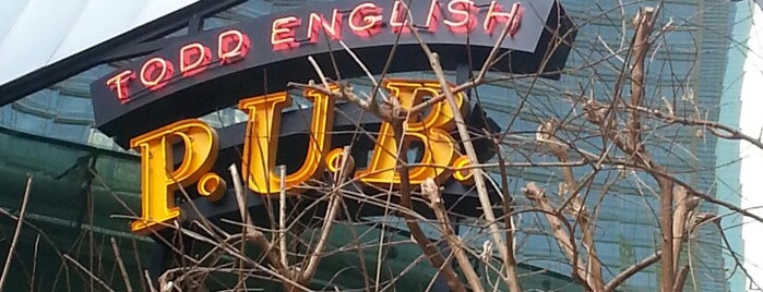 Todd English P.U.B. is one of Great Outdoor Dining Vegas.