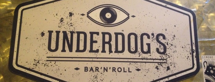 Underdog's is one of San Lorenzo by night.