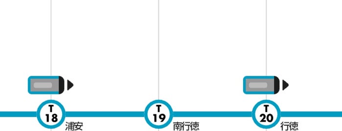 浦安駅 (T18) is one of 都道府県境駅(民鉄).