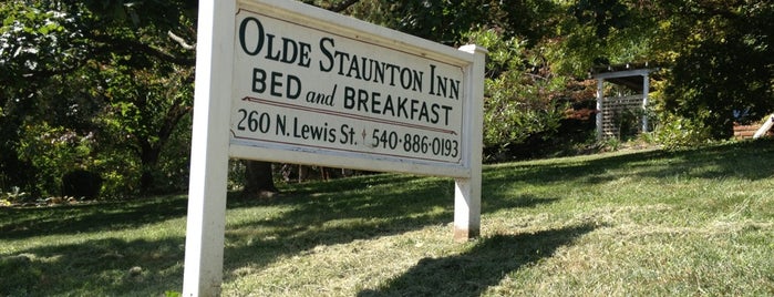 Olde Staunton Inn is one of Staunton, VA.